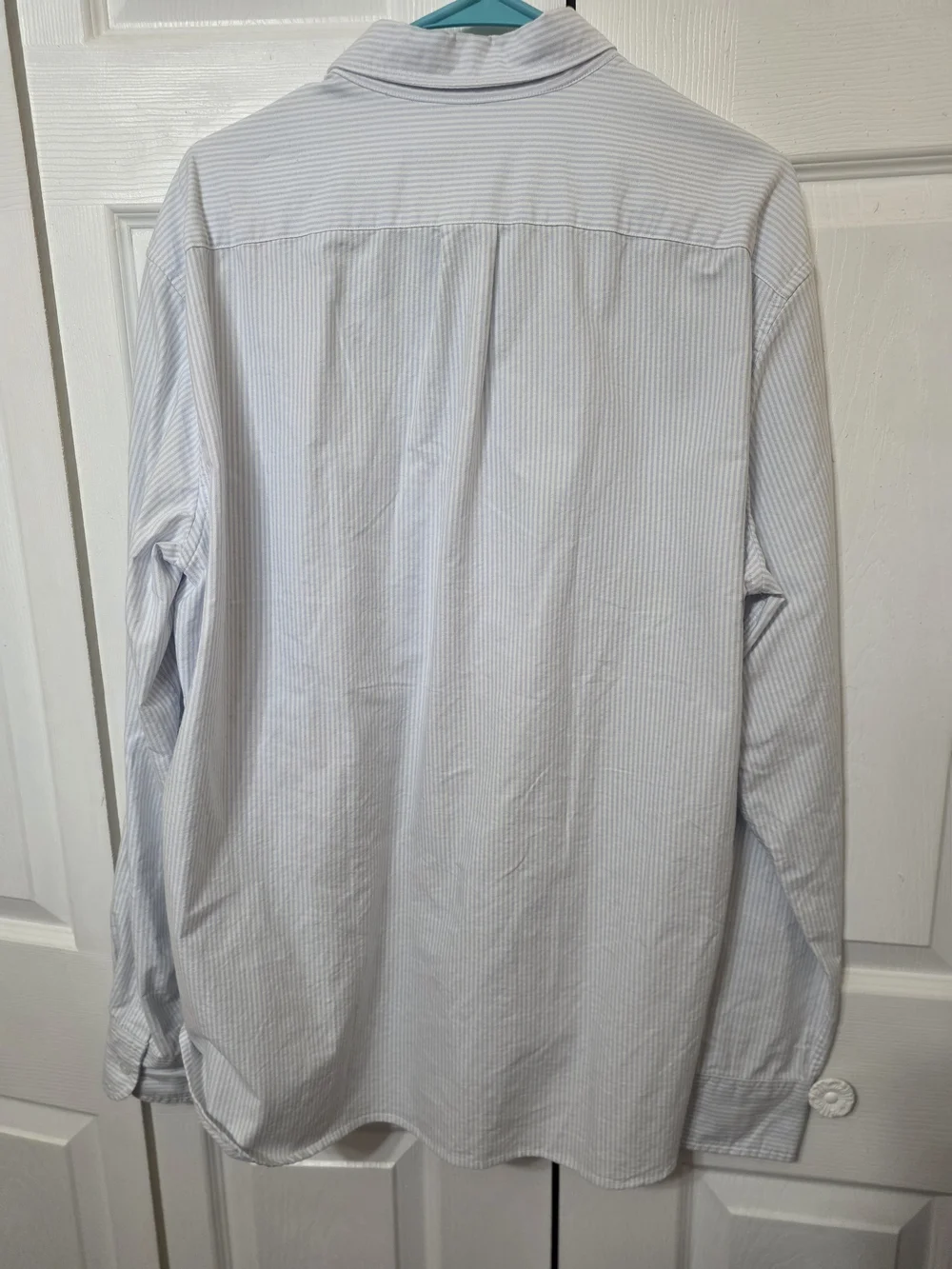 J. Crew Men’s Light Blue Pinstripe Button-Down Shirt